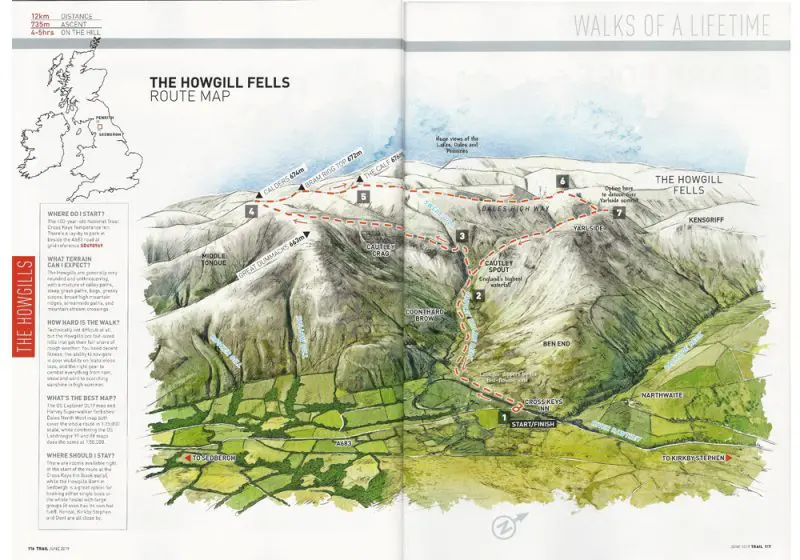 Howgill Fells Map