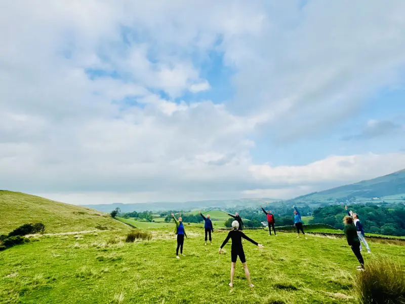 Exercising-In-Howgill-Fells