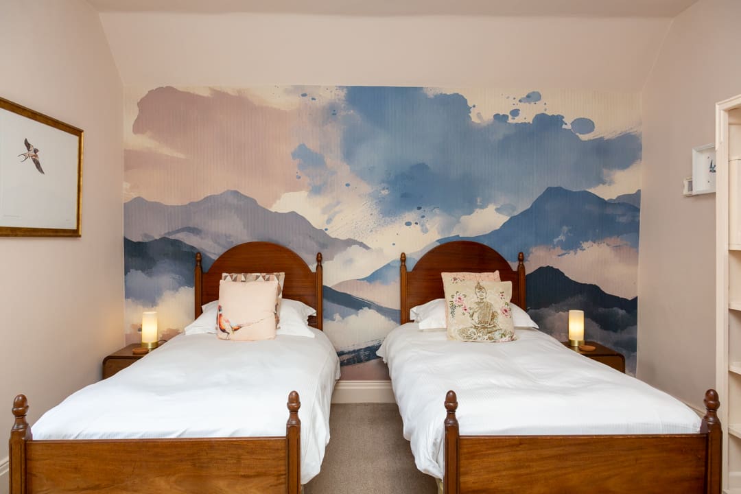 Namaste as a twin bedroom